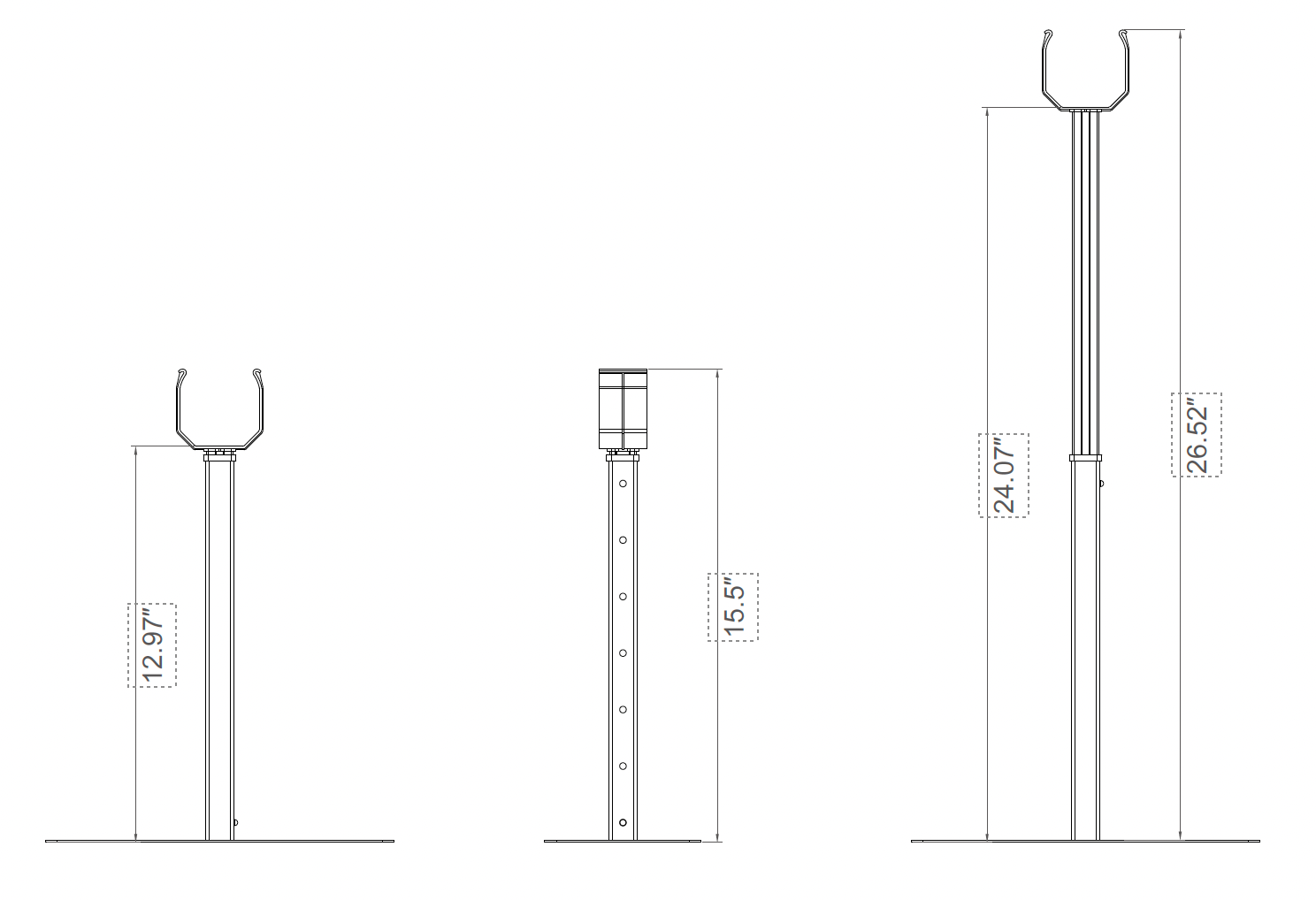 12 inch to 24 inch adjustable stand